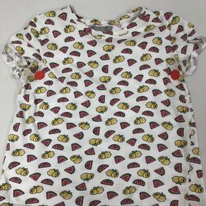 Bershka Women’s Crewneck Fruit Print T-shirt us s